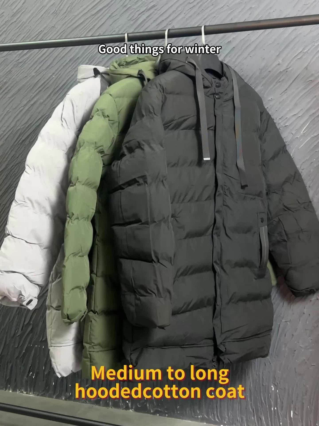 Elegant Cotton Hooded Winter Jacket , Large Pocket, For men | Perfect for Winter