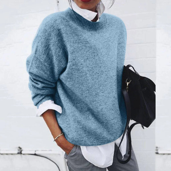 Casual Knitted Cashmere Sweater for Women | Ideal for Autumn