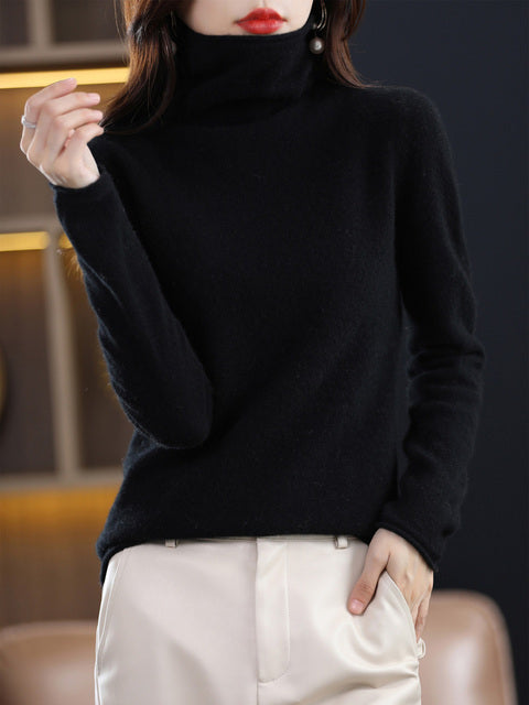 Casual Cotton Turtleneck Sweater for Women | Ideal for Everyday Wear