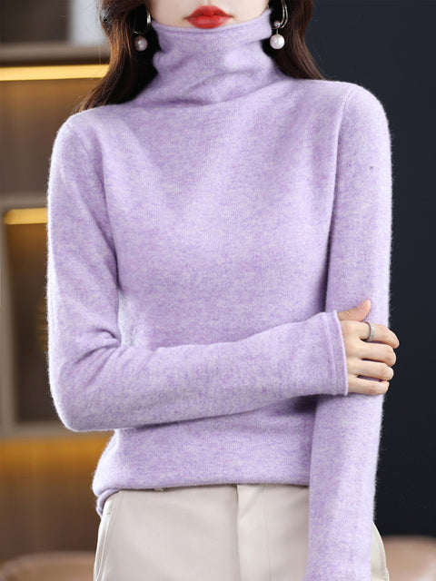 Casual Cotton Turtleneck Sweater for Women | Ideal for Everyday Wear