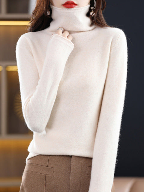 Casual Cotton Turtleneck Sweater for Women | Ideal for Everyday Wear