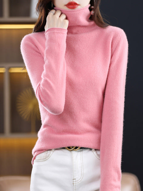 Casual Cotton Turtleneck Sweater for Women | Ideal for Everyday Wear