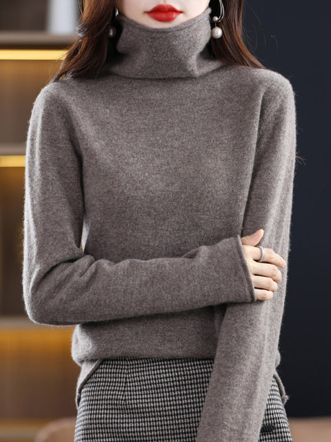 Casual Cotton Turtleneck Sweater for Women | Ideal for Everyday Wear