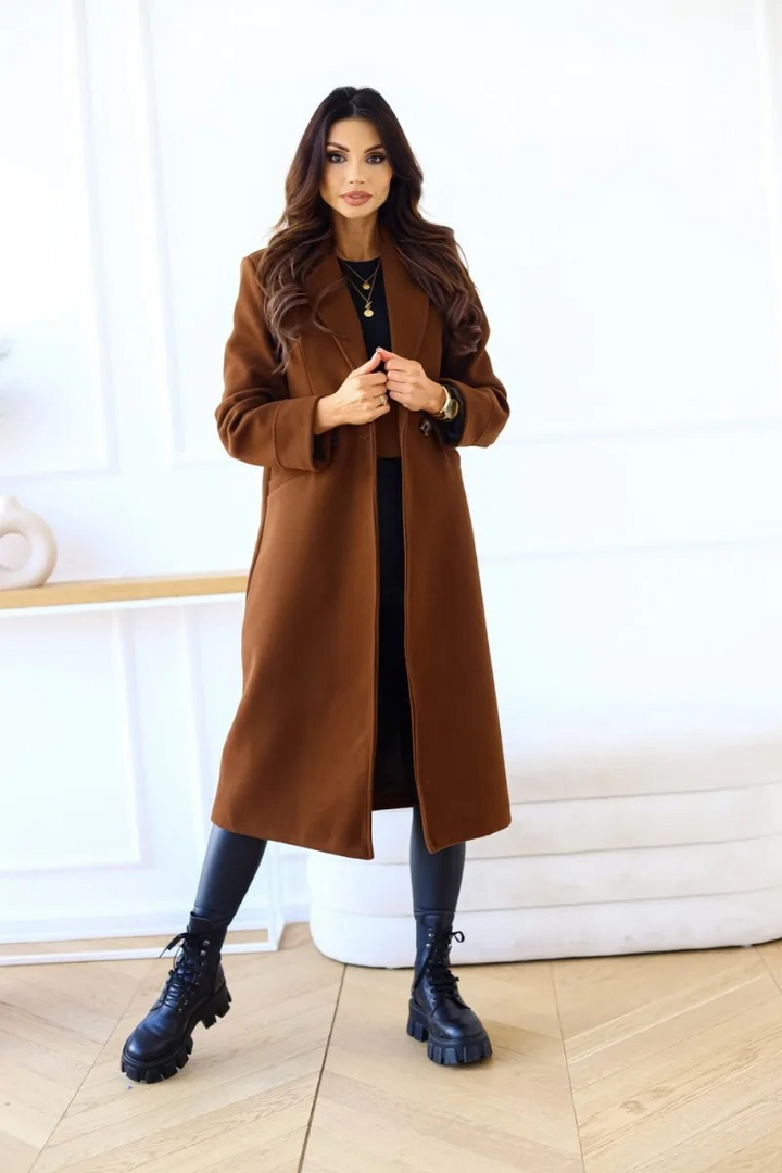 Women's Classic Refined Trenchcoat with Lapel Collar | Ideal for Autumn/Winter