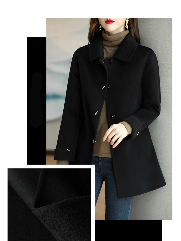 Women’s Classic Petite Trench Coat with Pointed Collar | Ideal for Autumn/Winter