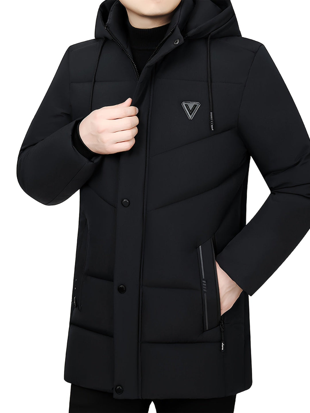 Casual Stylish Thickened Hooded Winter Jacket For Men | Ideal for Winter