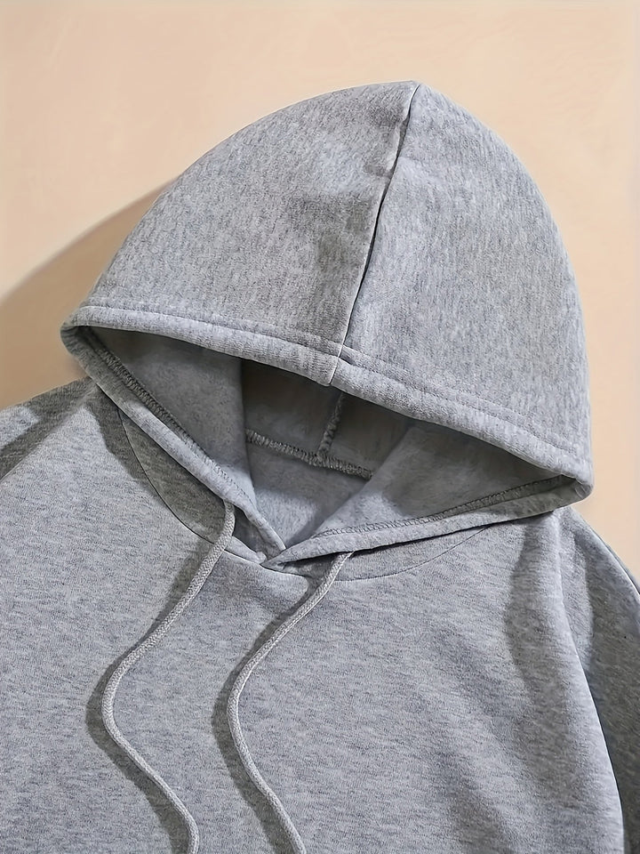 Casual Sweat Pullover Hoodie with Hood and Backprint for Women | Perfect for Everyday Wear