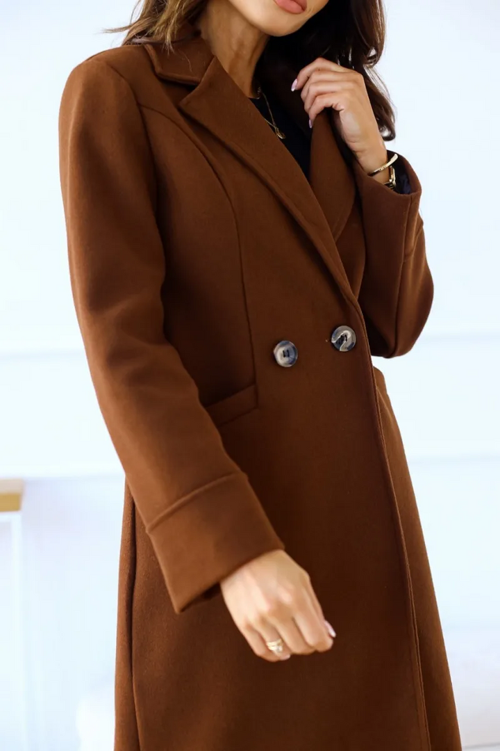 Women's Classic Refined Trenchcoat with Lapel Collar | Ideal for Autumn/Winter