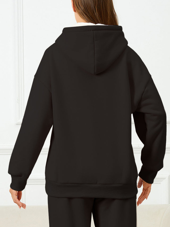 Elegant Fleece Pullover Hoodie with Hood for Women | Perfect for Casual Days