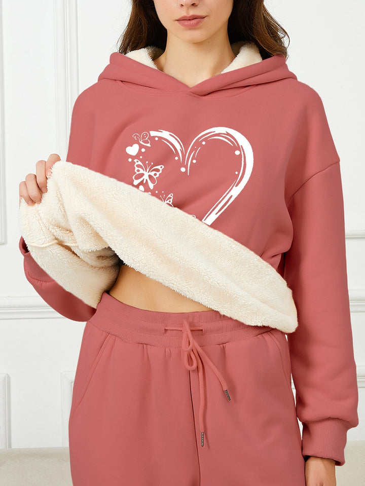 Elegant Fleece Pullover Hoodie with Hood for Women | Perfect for Casual Days