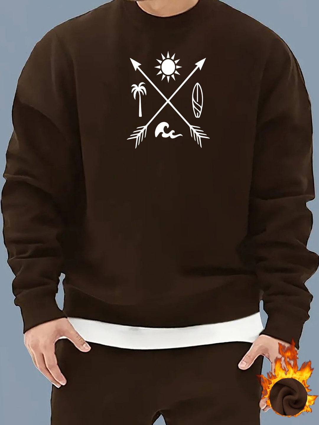 Casual Cotton Pullover Fleece Sweatshirt for Men | Perfect for Casual Days