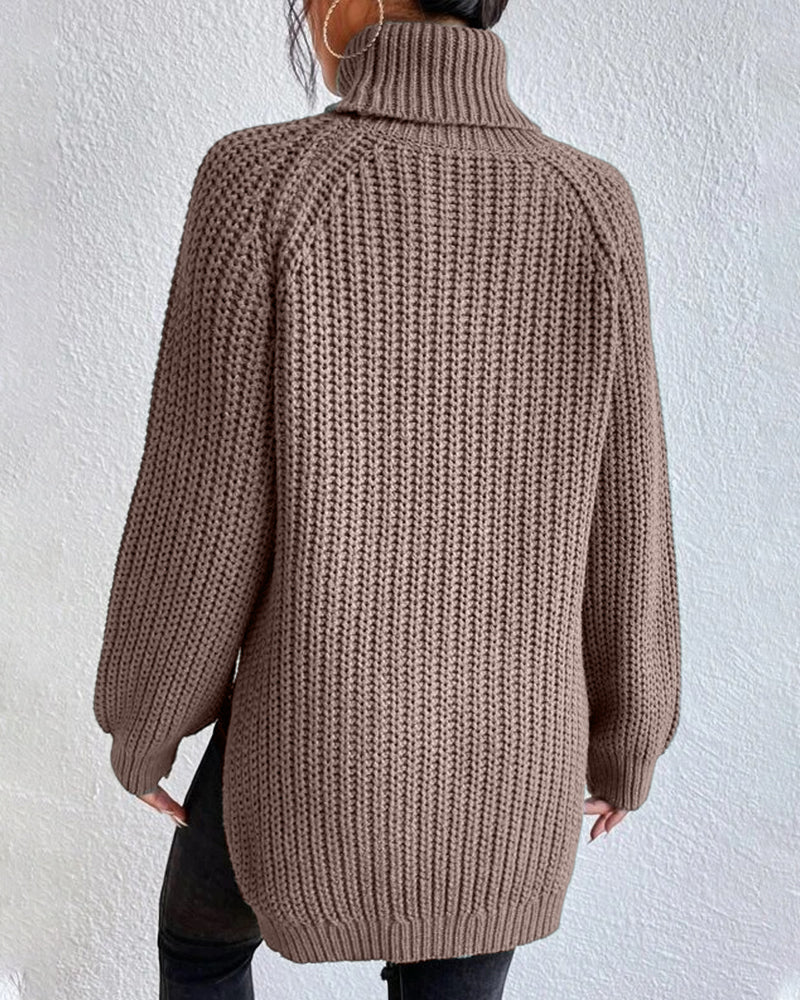 Casual Cotton Turtleneck Sweater for Women | Perfect for Casual Days