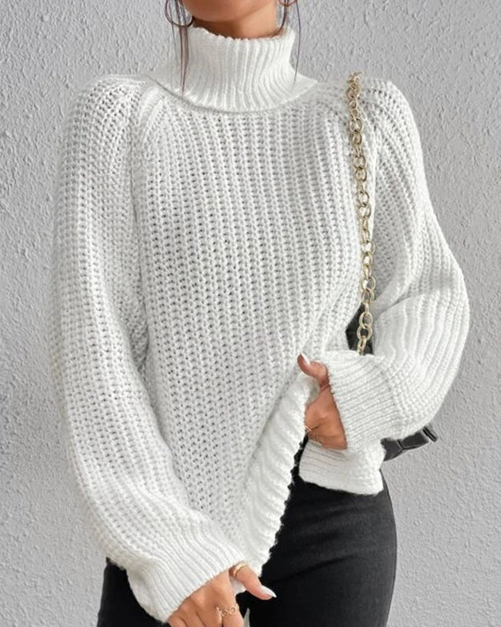 Casual Cotton Turtleneck Sweater for Women | Perfect for Casual Days