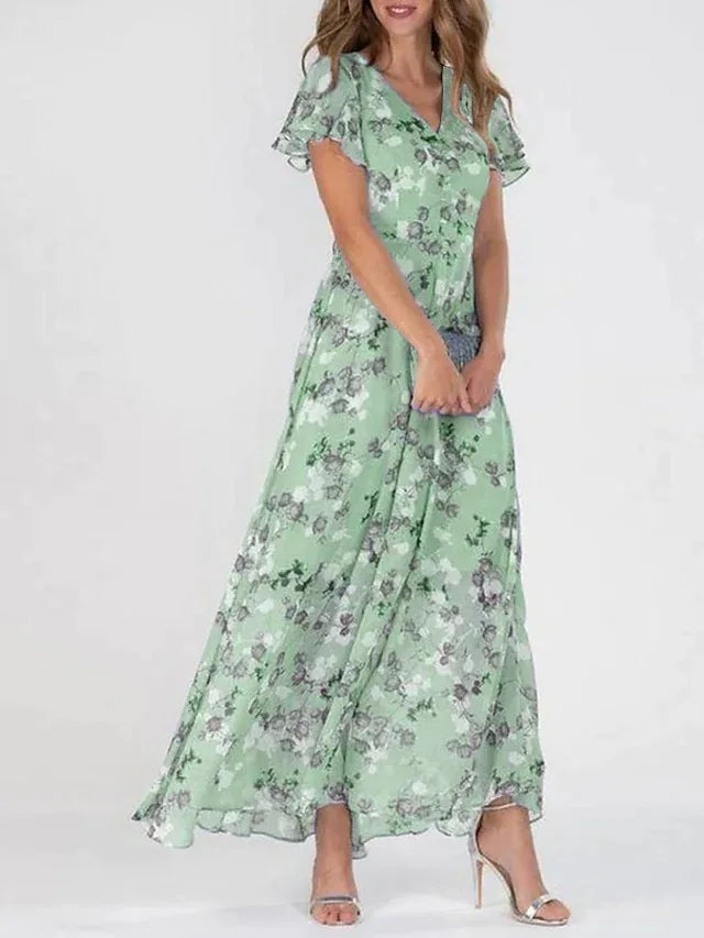 Casual Floral Maxi Dress | Perfect for Summer Days