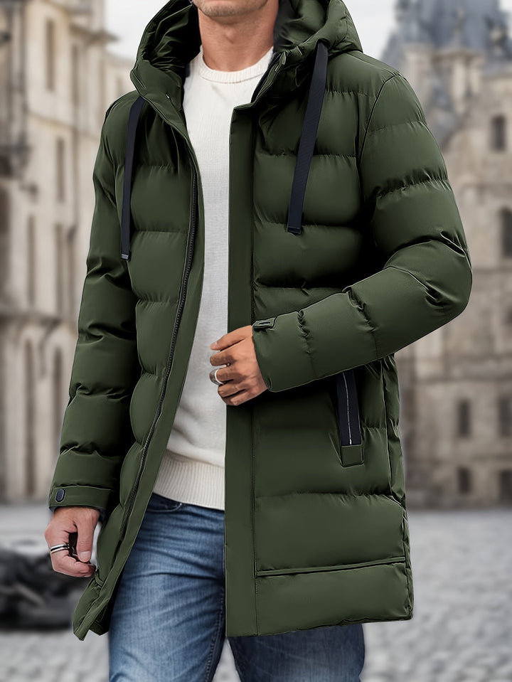 Elegant Cotton Hooded Winter Jacket , Large Pocket, For men | Perfect for Winter