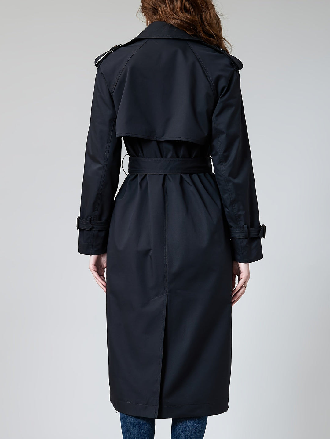 Elegant Trench Coat with Belt Detail and Mid-Length Windproof Design for Women | Ideal for Autumn