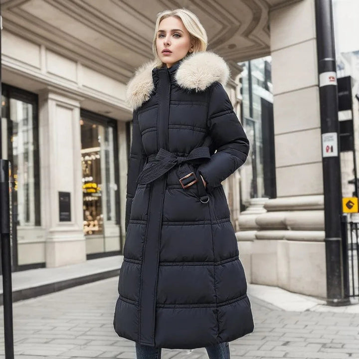 Luxurious Warm Winter Parka Jacket with Fur Hood for Women | Ideal for Winter