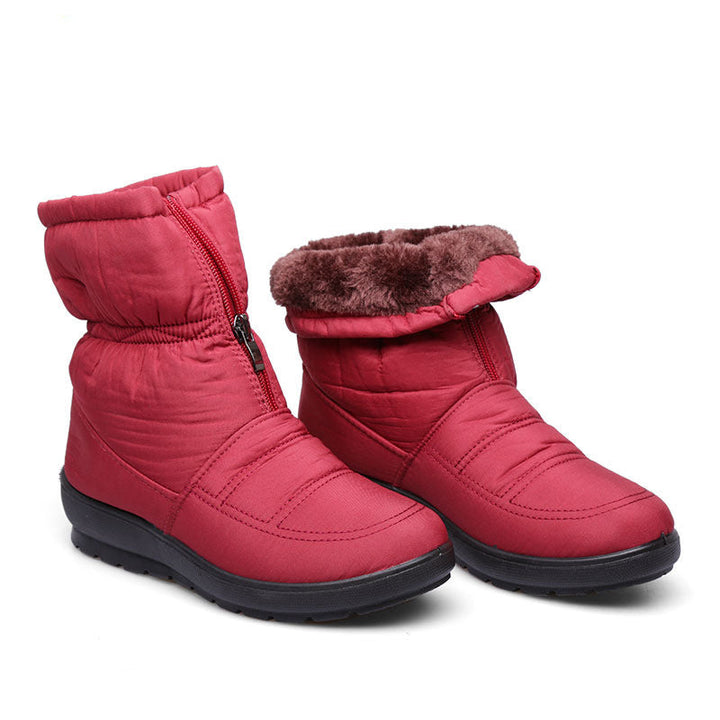 Casual Waterproof Flat Winter Snow Ankle Boots for Women | Ideal for Autumn/Winter