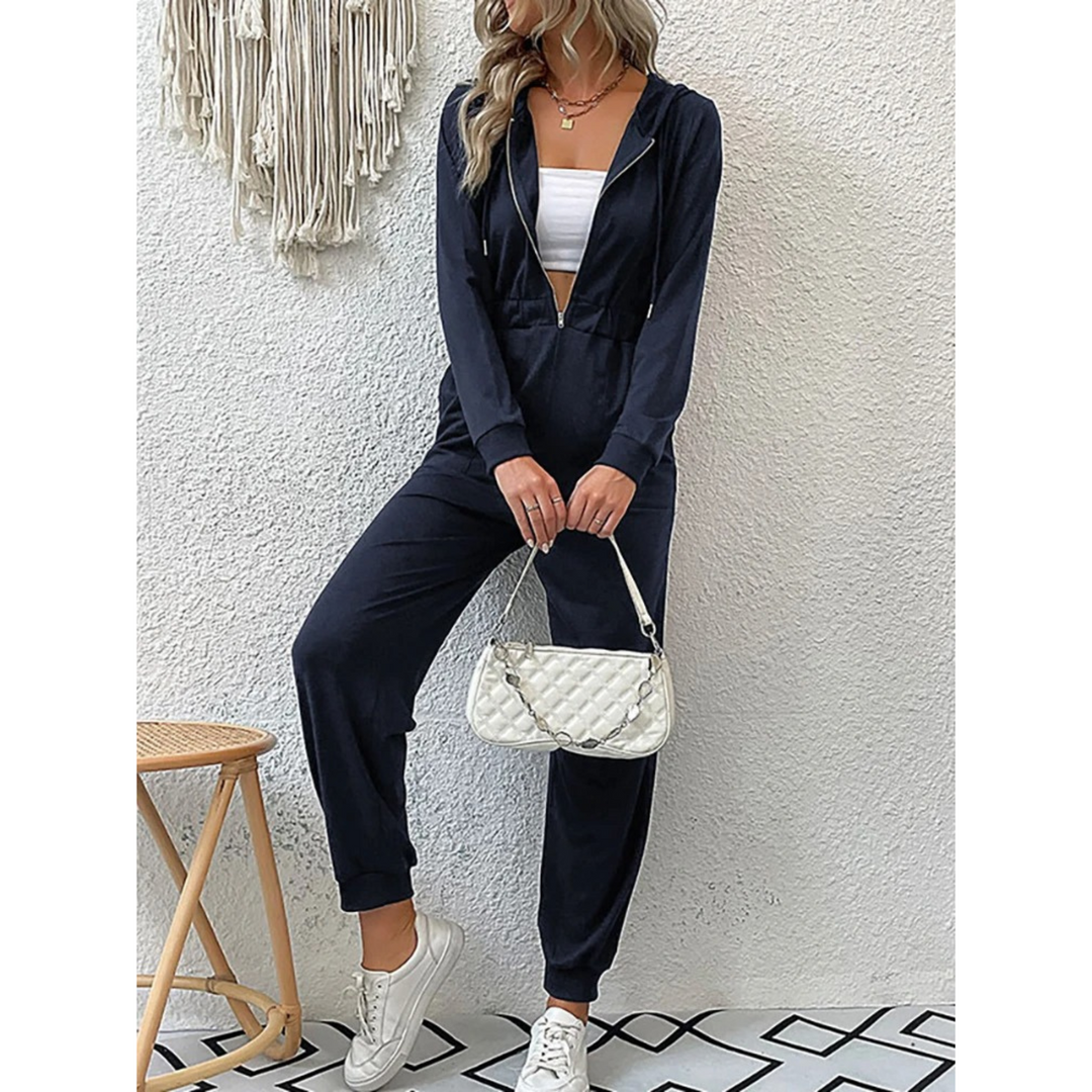 Luxurious Retro Jumpsuit Training & Tracksuit For Women | Ideal for Everyday Wear