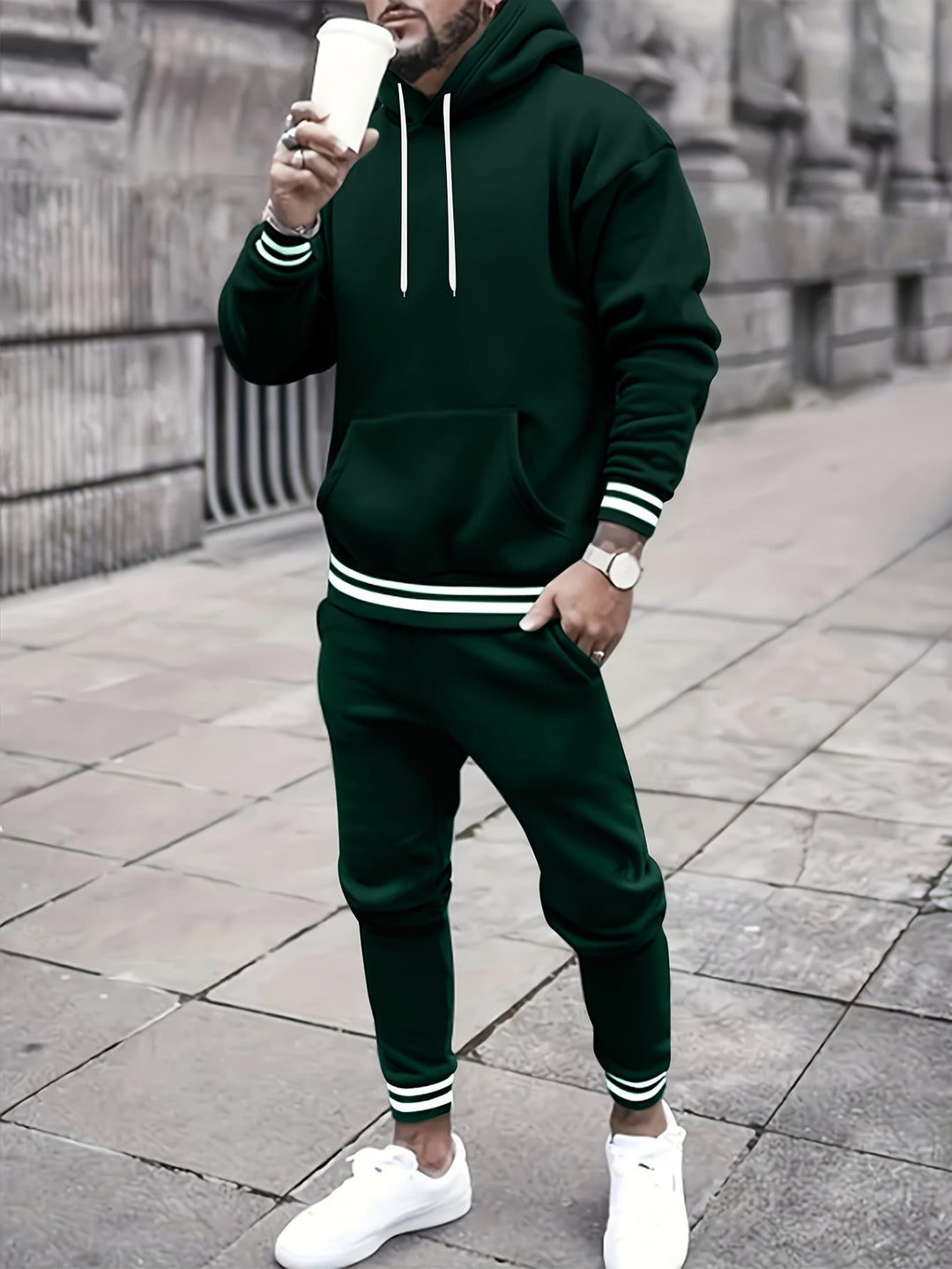 Casual Hoodie And Pants Tracksuit for Men | Ideal for All Seasons