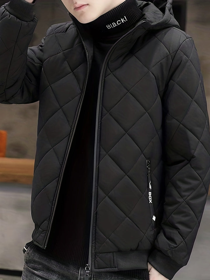 Casual Warm Plush Hooded Winter Jacket For Men | Ideal for Winter