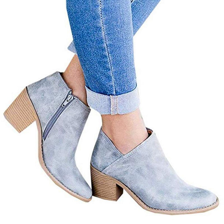 Vegan Leather Elegant Boots with Heel for Women | Ideal for Everyday Wear