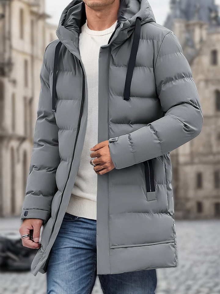 Elegant Cotton Hooded Winter Jacket , Large Pocket, For men | Perfect for Winter