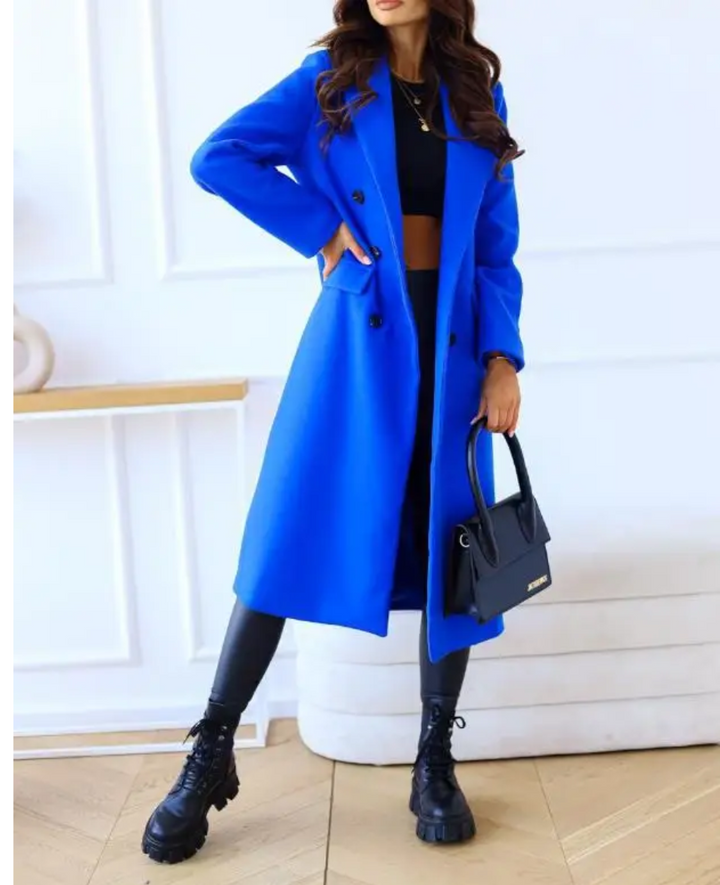 Women's Elegant Fitted Long Trenchcoat | Ideal for Autumn/Winter