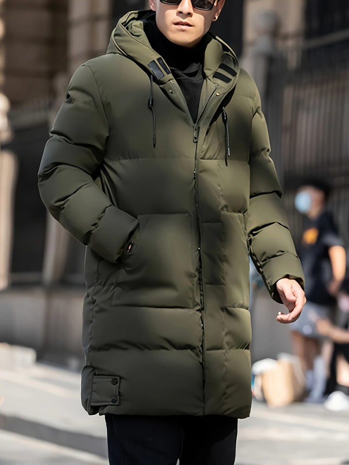 Casual Long Hooded Winter Jacket For Men | Ideal for Winter