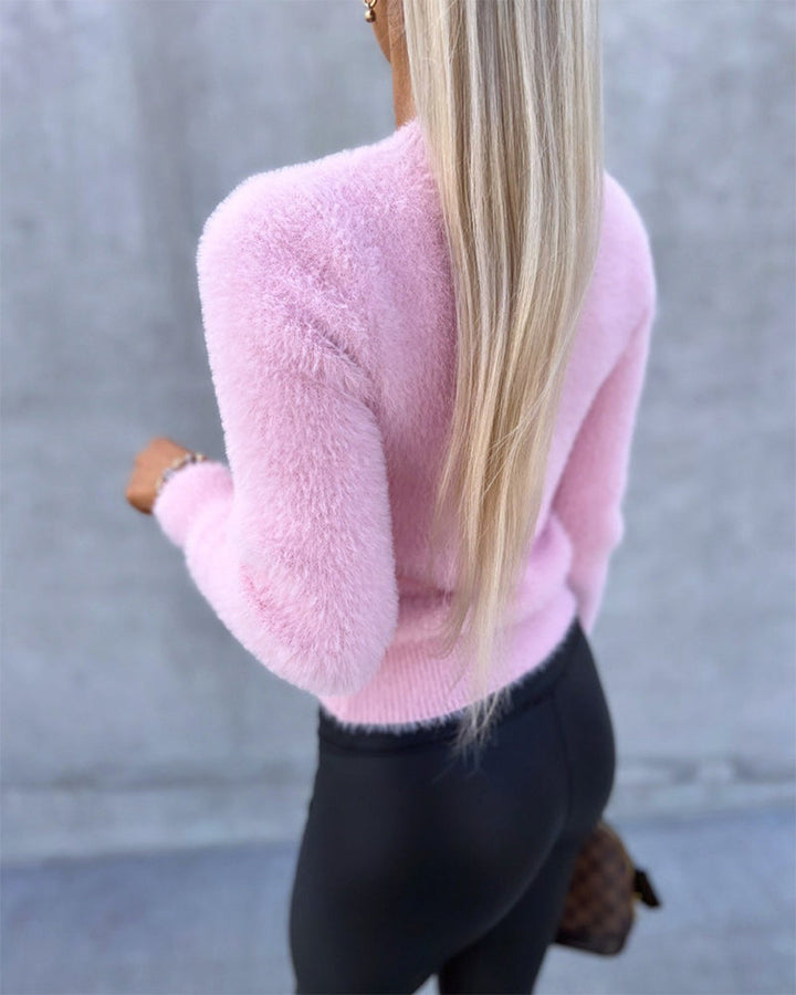 Elegant Pink Sweater With Soft Fabric For Women | Ideal for Autumn