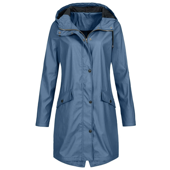 Women’s Casual Hooded Waterproof Long Trench Coat | Ideal for Autumn/Winter