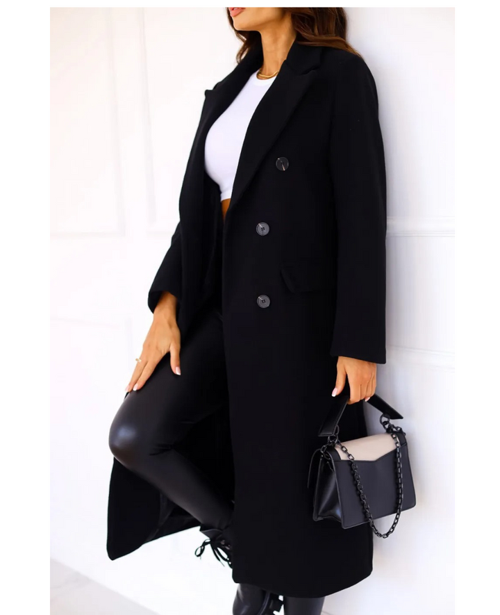 Women's Elegant Fitted Long Trenchcoat | Ideal for Autumn/Winter