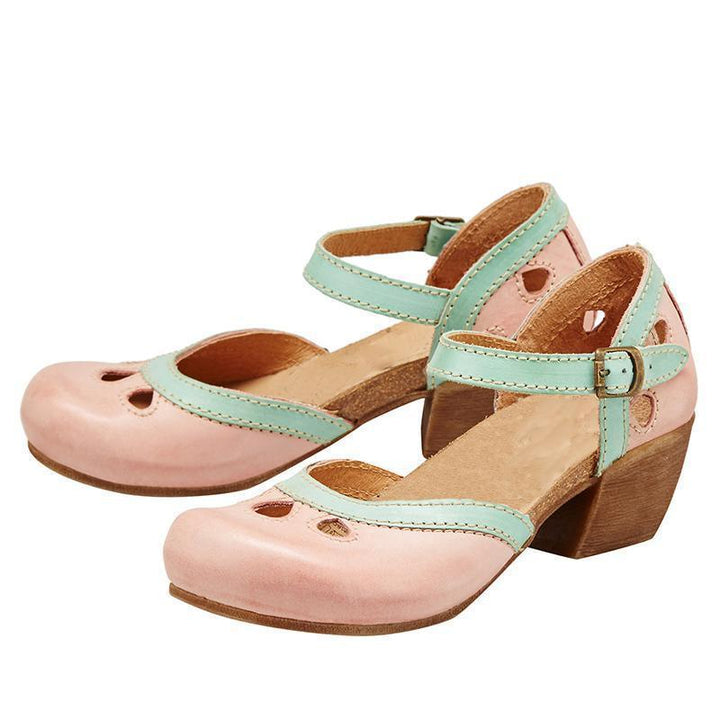 Amalia - Comfortable low-heeled sandals