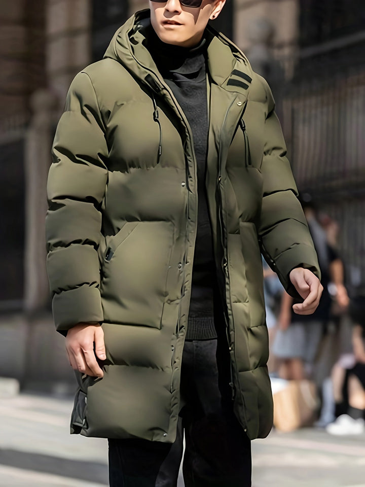 Casual Long Hooded Winter Jacket For Men | Ideal for Winter