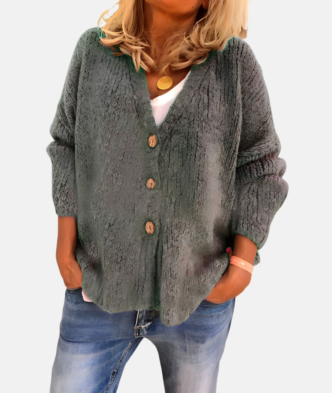 Quetzal - Cardigan With V-Neck - Casual - Modern Style - Everyday Wear