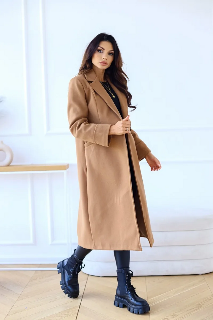 Women's Classic Refined Trenchcoat with Lapel Collar | Ideal for Autumn/Winter