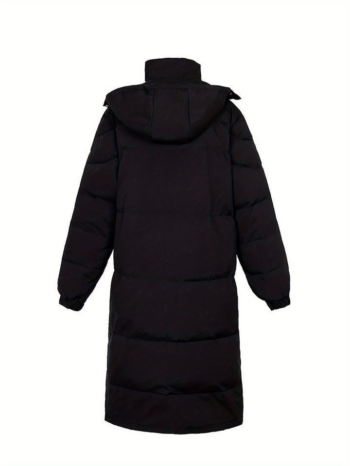 Casual Black Warm Long Padded Hooded Winter Jacket For Men | Perfect for Winter