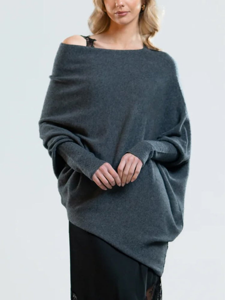 Elegant Cashmere Off Shoulder Sweater for Women | Ideal for Winter