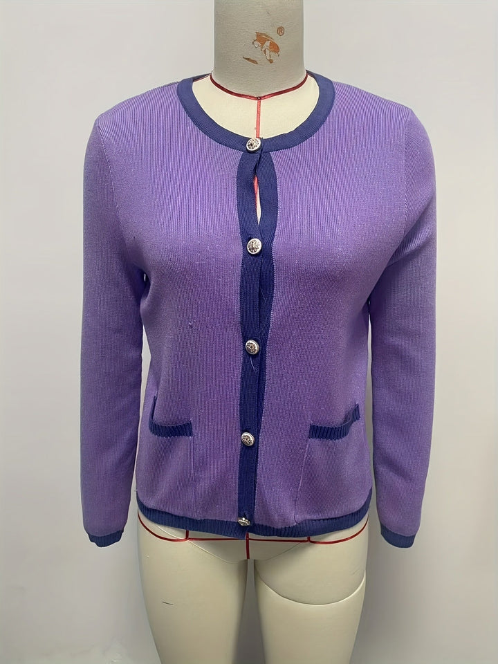 Elegant Warm Wool Knitwear Cardigan with Pockets for Women | Ideal for Winter