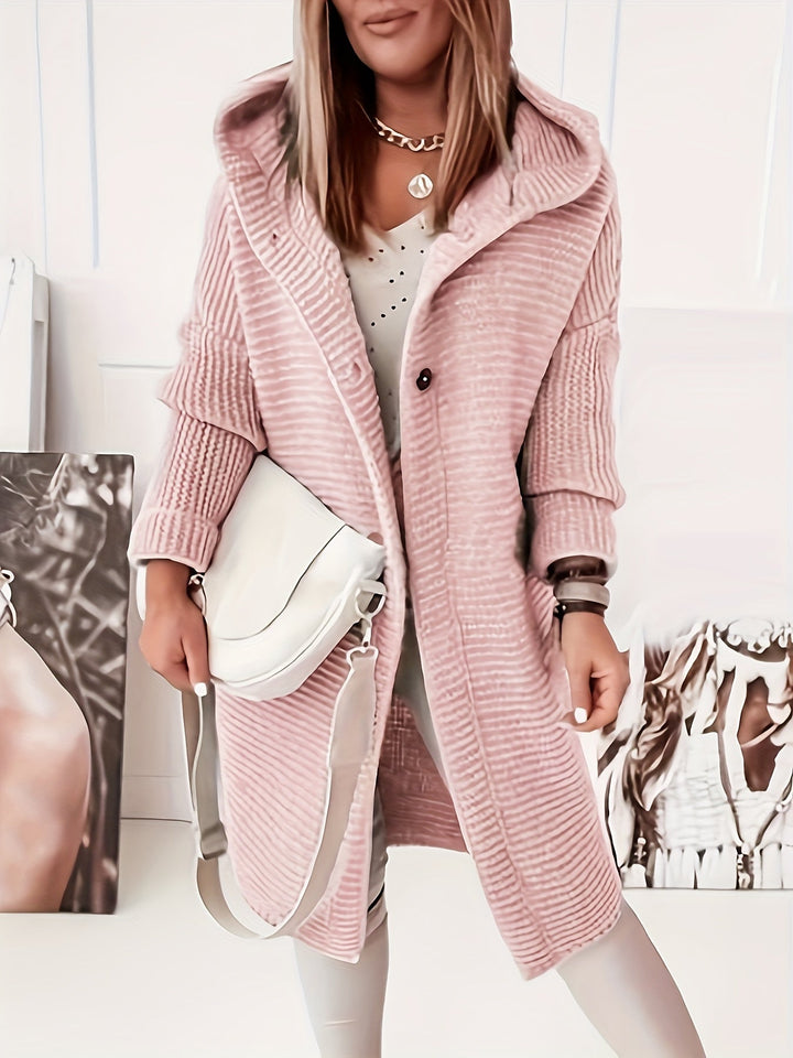 Elegant Hooded Cashmere Knitwear Cardigan Sweater for Women | Ideal for Everyday Wear