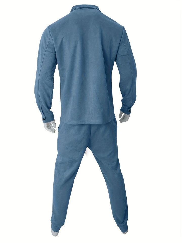 Casual Cotton Hoodie and Sweatpants Tracksuit for Men | Ideal for Spring