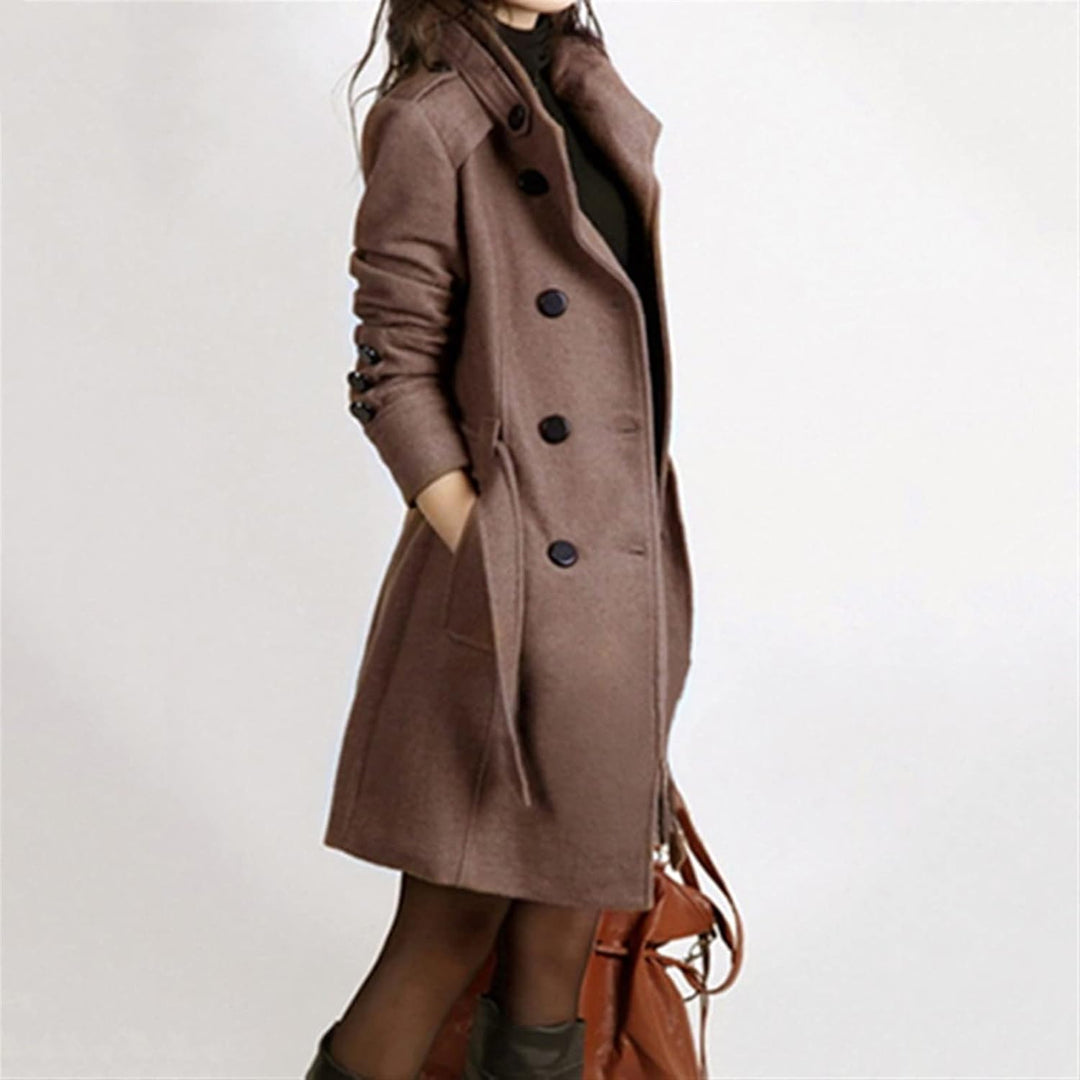 Chic Long Coat with Belt | Perfect for Autumn Wear