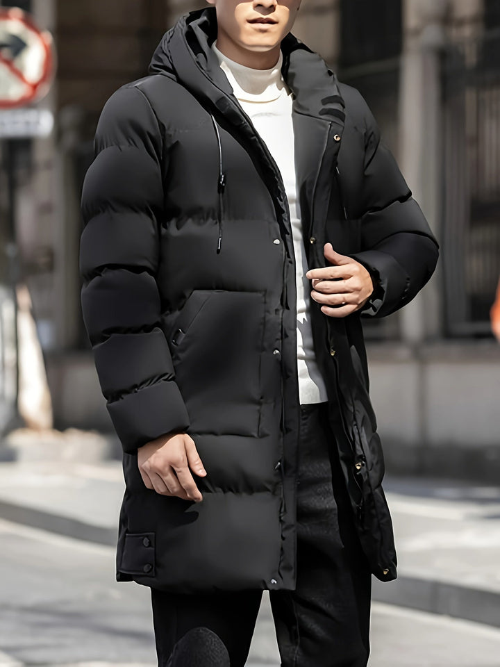 Casual Long Hooded Winter Jacket For Men | Ideal for Winter