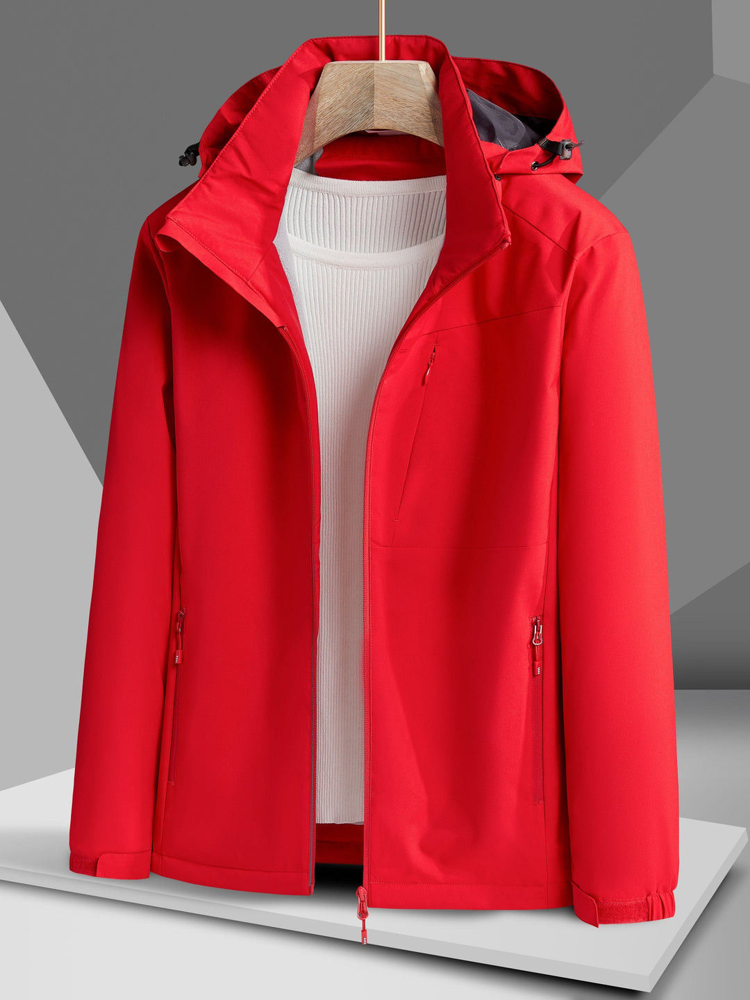 Elegant Waterproof Fleece Winter Jacket with Hood for Women | Perfect for Outdoor Activities