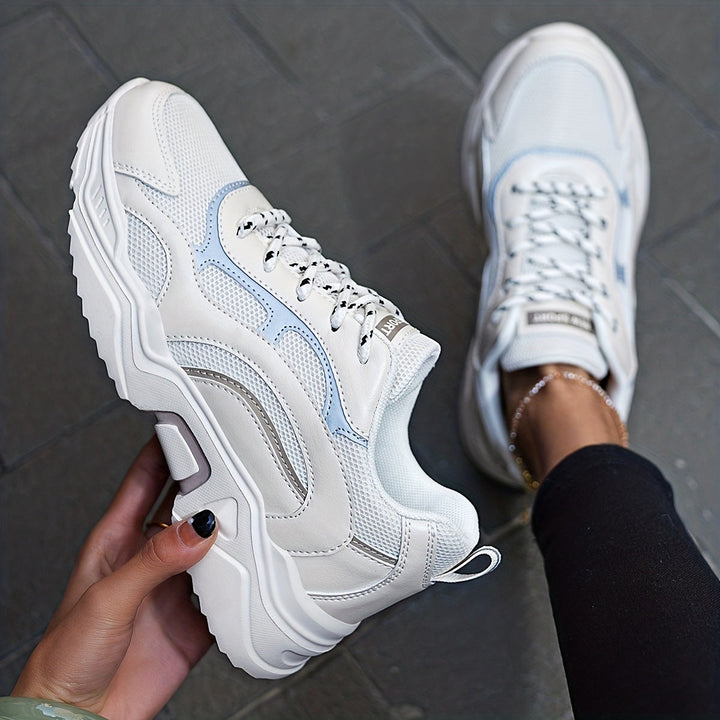 Trendy Fashion Platform Chunky Sneakers for Women | Comfortable Streetwear