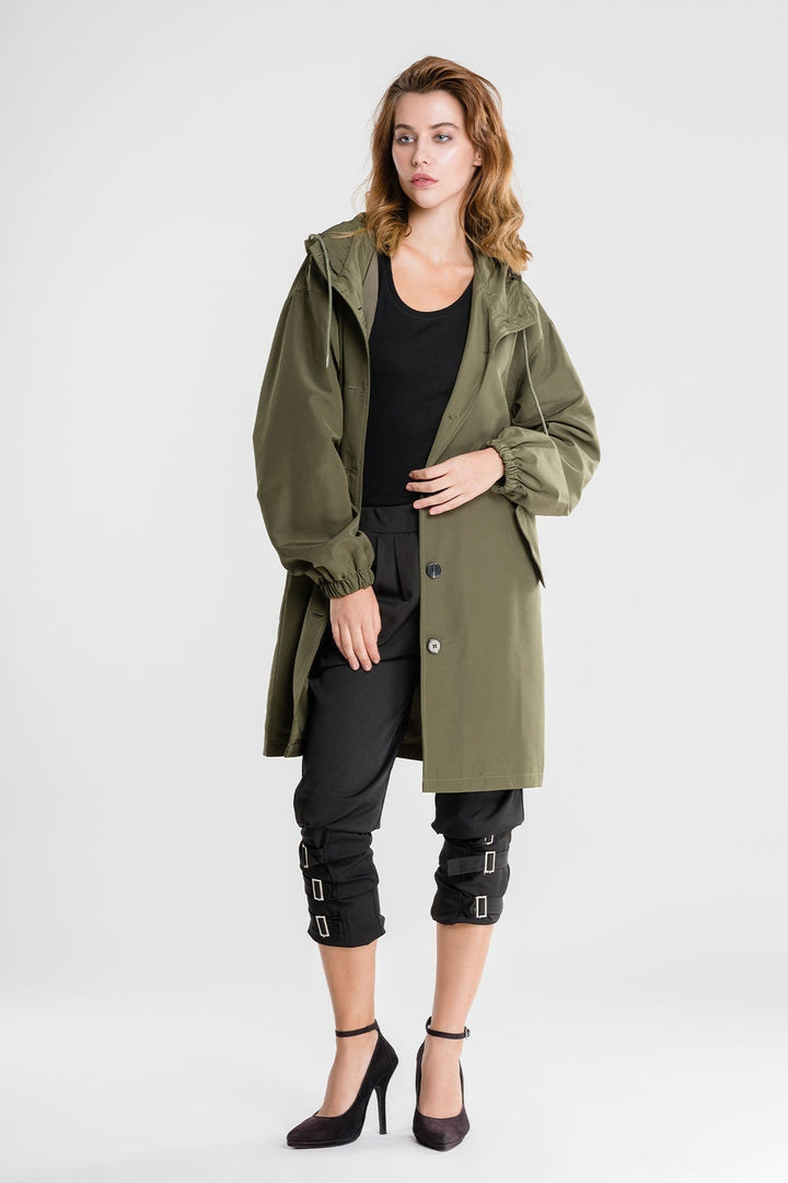 Stylish Waterproof Breathable Rain Jacket with Hood for Women | Perfect for Outdoor Activities