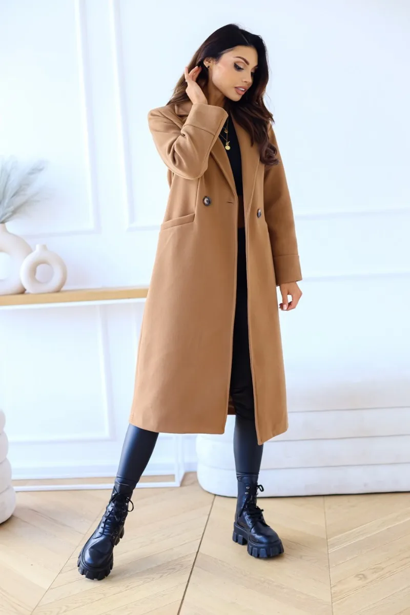 Women's Classic Refined Trenchcoat with Lapel Collar | Ideal for Autumn/Winter