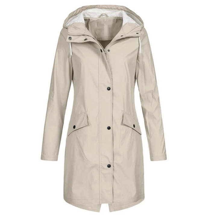 Women’s Casual Hooded Waterproof Long Trench Coat | Ideal for Autumn/Winter