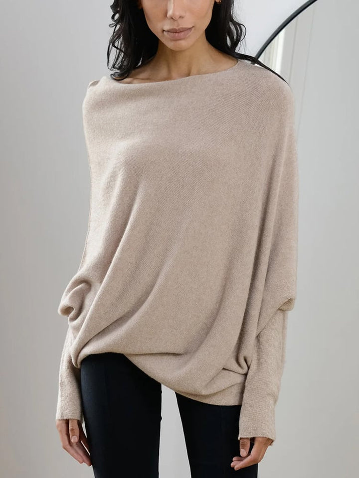 Elegant Cashmere Off Shoulder Sweater for Women | Ideal for Winter