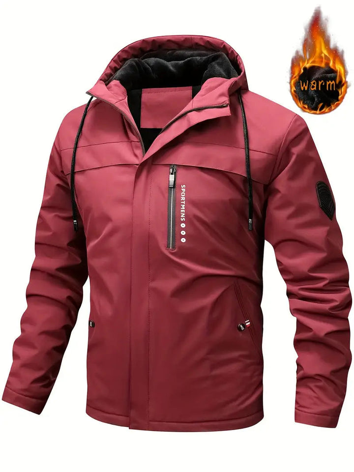 Mens Coat Winter Jacket Warm  | Warm with Fur Lining and Pockets Ideal for Winter